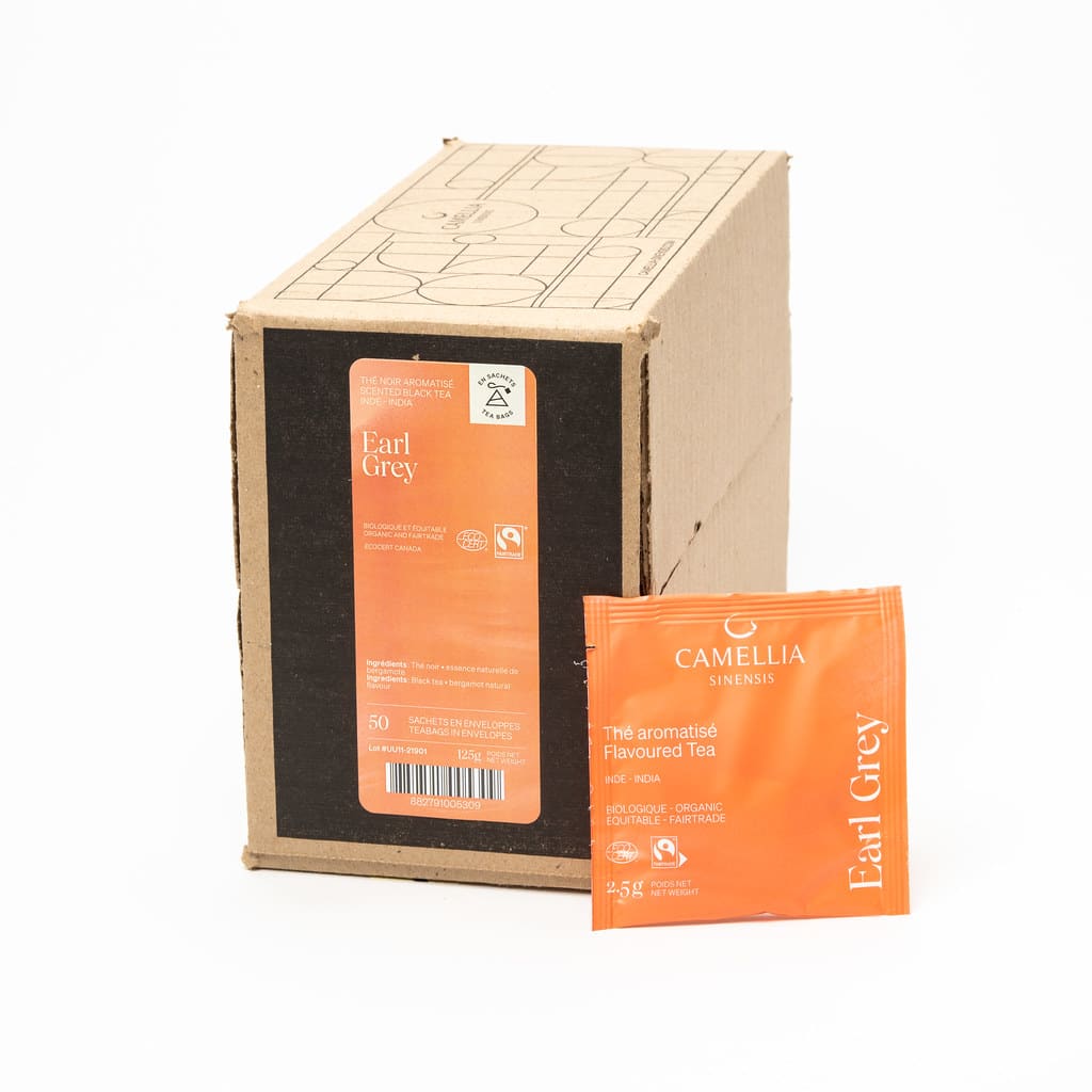 Thé Camellia Earl Grey (Boite 50 sachets enveloppes)