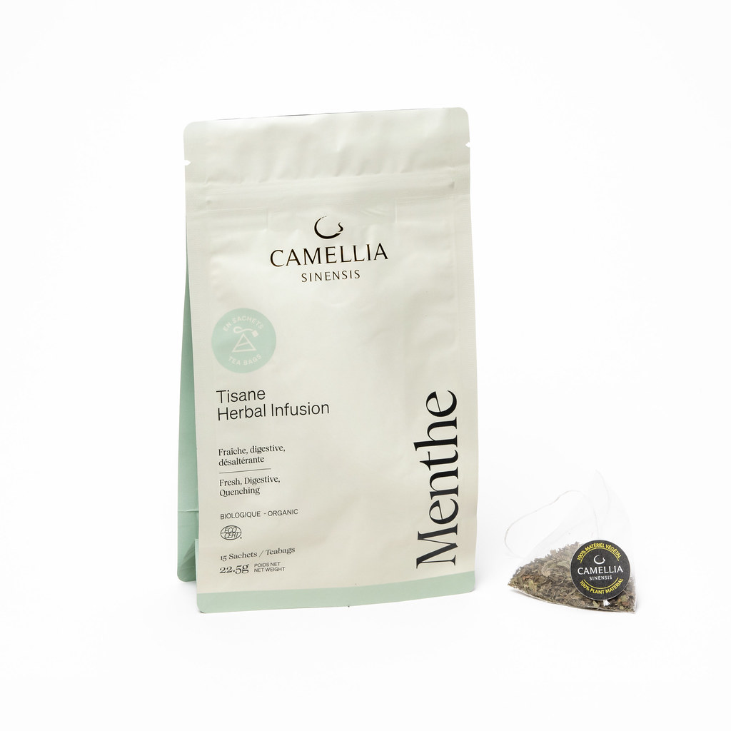 Thé Camellia Menthe Bio (sac de 15 sachets)