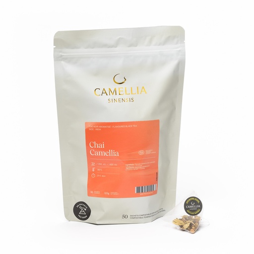 [TC-Cha50] Thé Camellia Chai (50 sachets)
