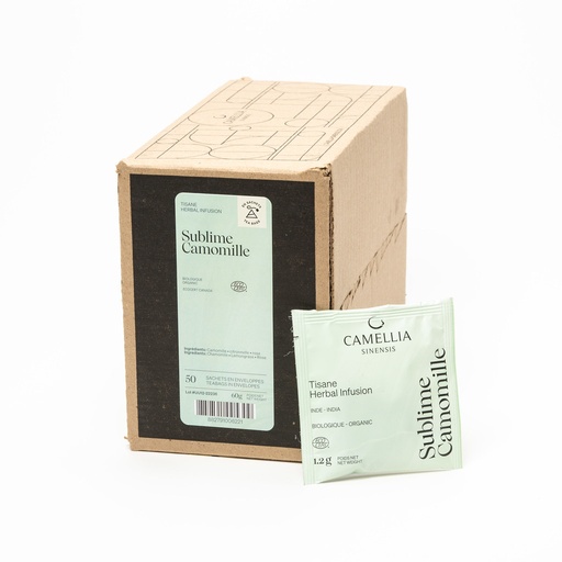 [TC-SubS50] Thé Camellia La Sublime Bio (Boite 50 sachets enveloppes)